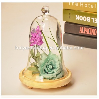 Glass flower cover dustproof cover birthday weeding mother's day gift