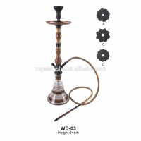 New Design Hookah Wood Hookah Shisha Hot Sale Wholesale Glass Real Wood Hookah