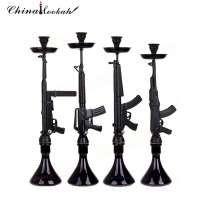 Fashionable Design Fast Delivery 2014 new hookah ak 47 gun hookah